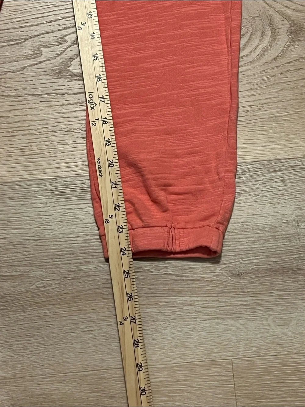 J.Crew Vintage Fleece Heathered Coral Jogger Sweatpants Drawstring Size Small